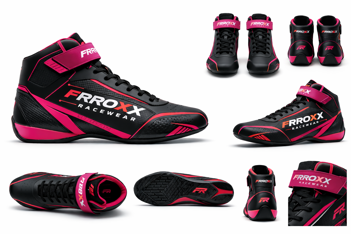 FRROXX Racewear Premium Kart Racing Leather Shoes