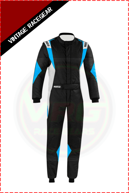 Utrustningspaket Racing Premium Sparco Suit Black - Blue - Vintage Racegears