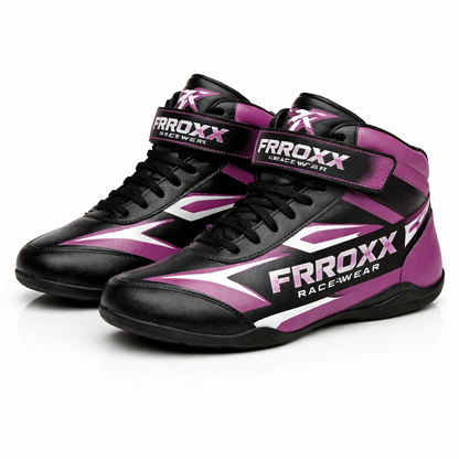 FRROXX Racewear Motorsport Shoes – Black & Light Green