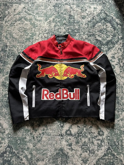 VINTAGE RED BULL RACING Y2K MOTO JACKET