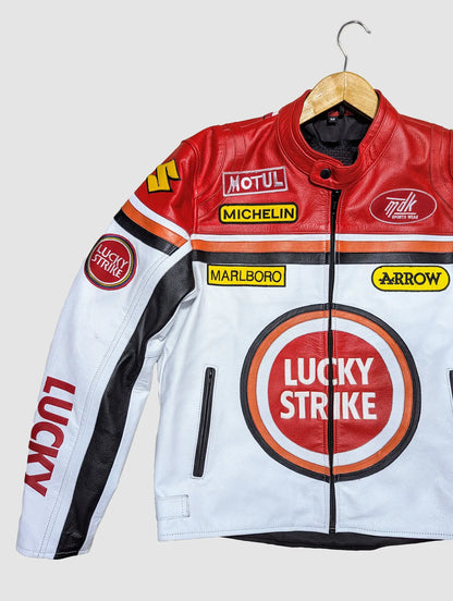 LUCKY STRIKE STREETWEAR LEATHER JACKET
