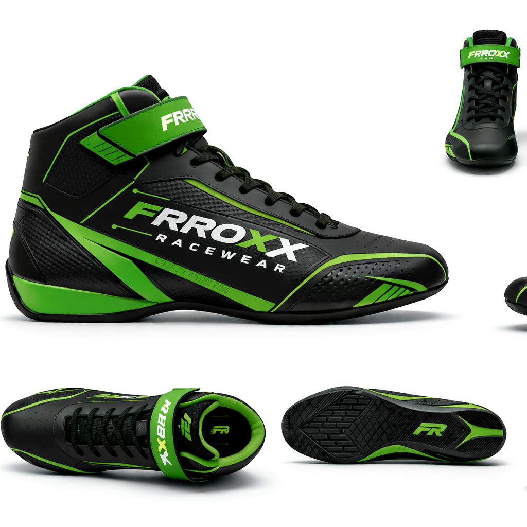 FRROXX Racewear Premium Kart Racing Leather Shoes
