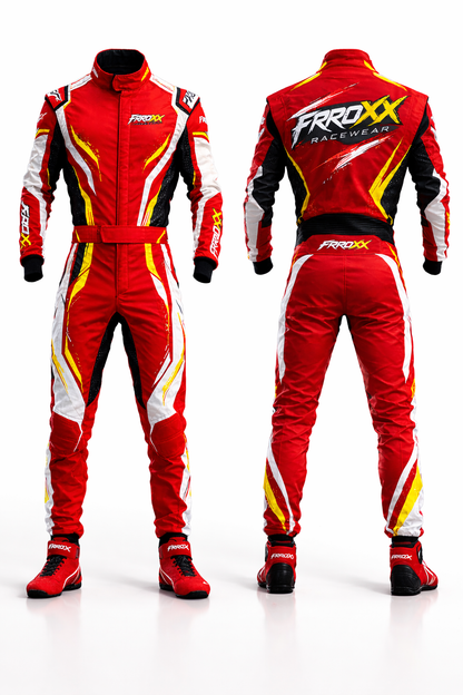 FRROXX RACEWEAR Sprint Racing Suit – Yellow Blue Green Custom