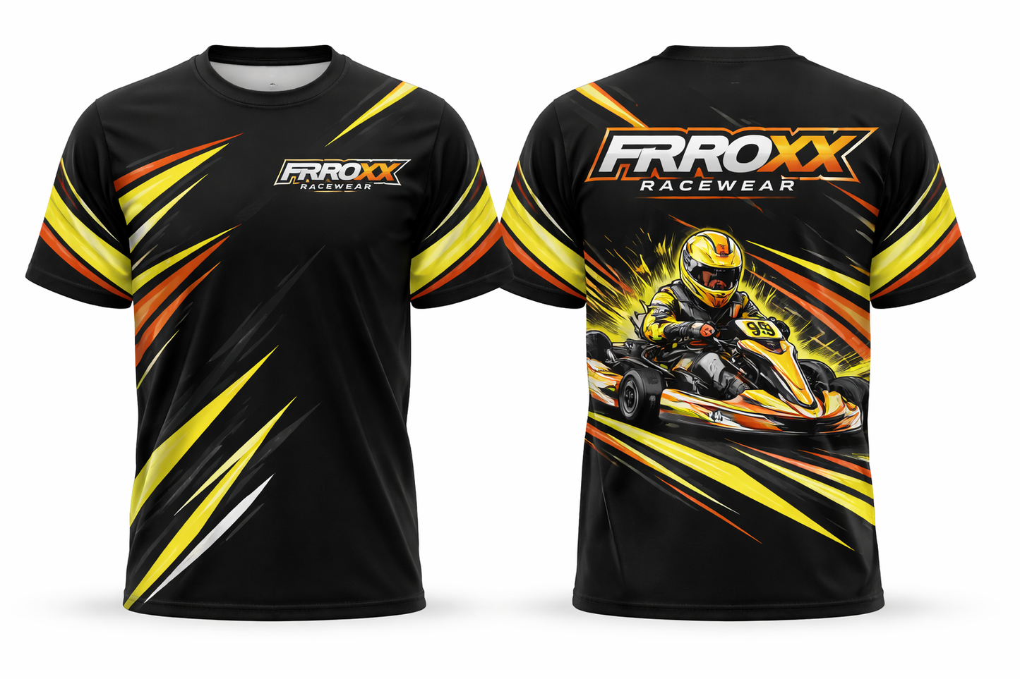 New Frroxx Racewear Kart Racing Sublimation Printed T-Shirt