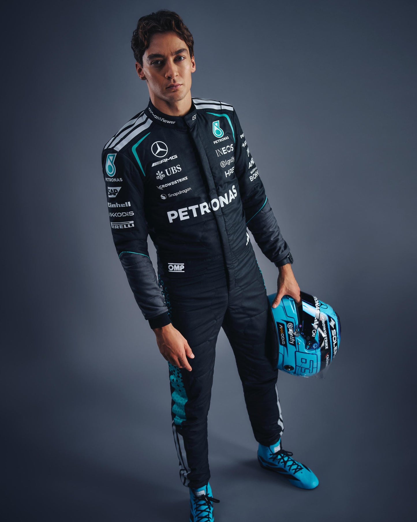New 2026 George Russell Team Mercedes F1 Racing Suit