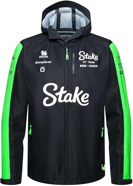 Stake F1 Kick Sauber 2024 Men's Team Rain Jacket