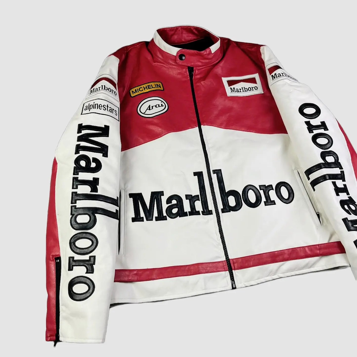 Marlboro Racing Leather Jacket Vintage RARE