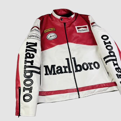 Marlboro Racing Leather Jacket Vintage RARE
