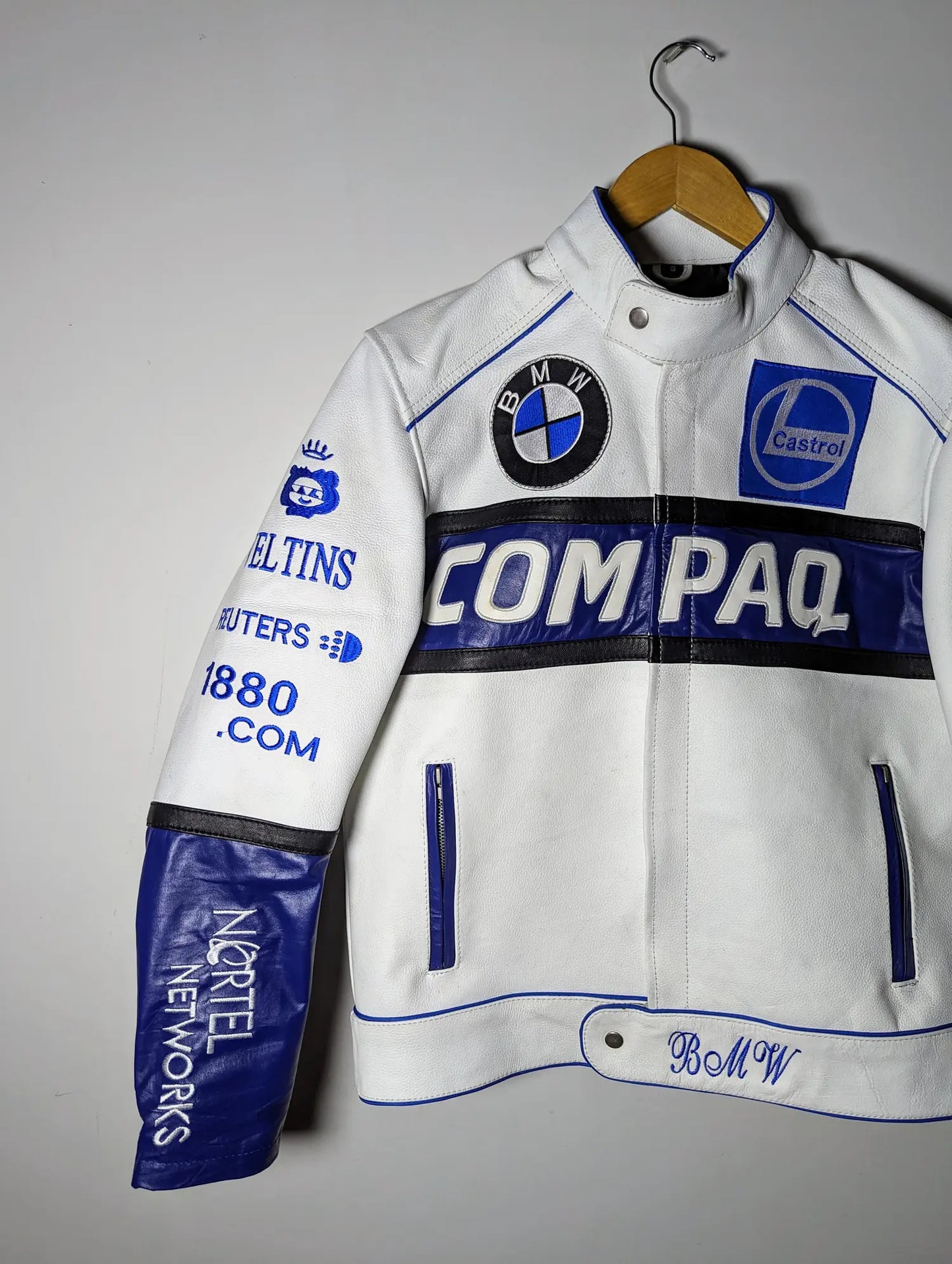 BMW  Y2K RETRO RACING LEATHER JACKET FORMULA 1