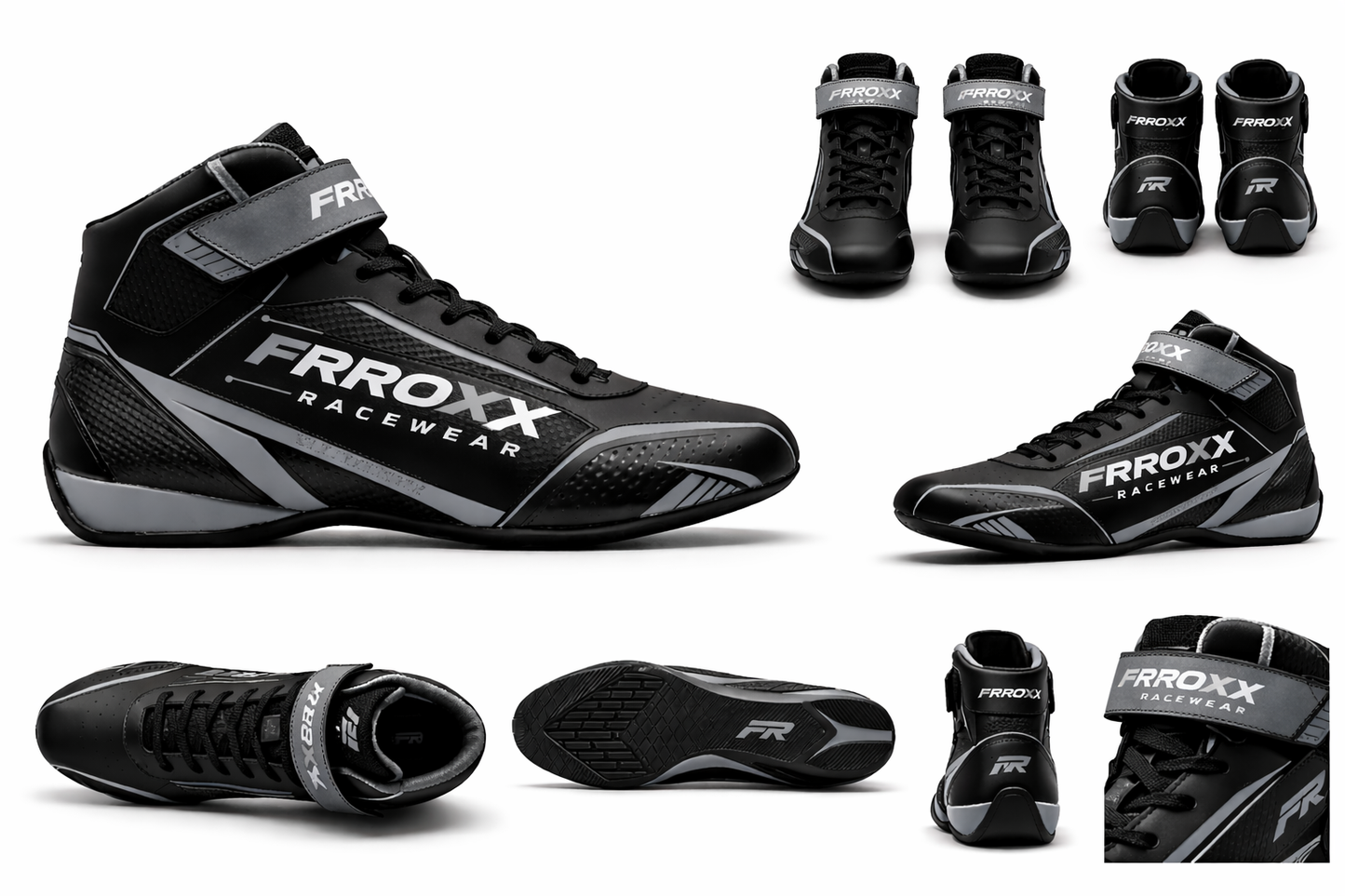 FRROXX Racewear Premium Kart Racing Leather Shoes