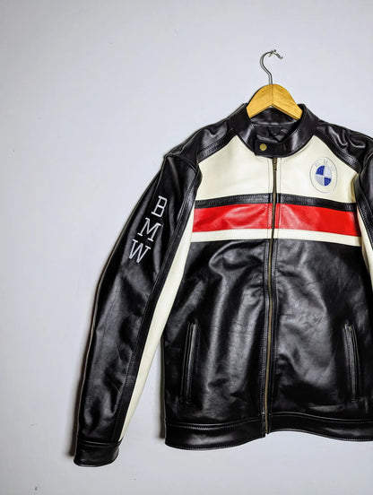 BMW FORMULA 1 RACING LEATHER JACKET RARE STREETWEAR