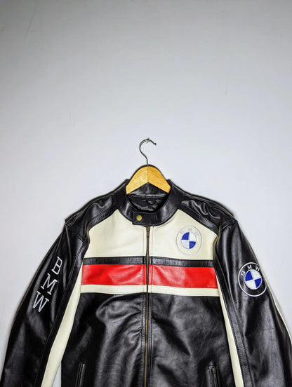 BMW FORMULA 1 RACING LEATHER JACKET RARE STREETWEAR