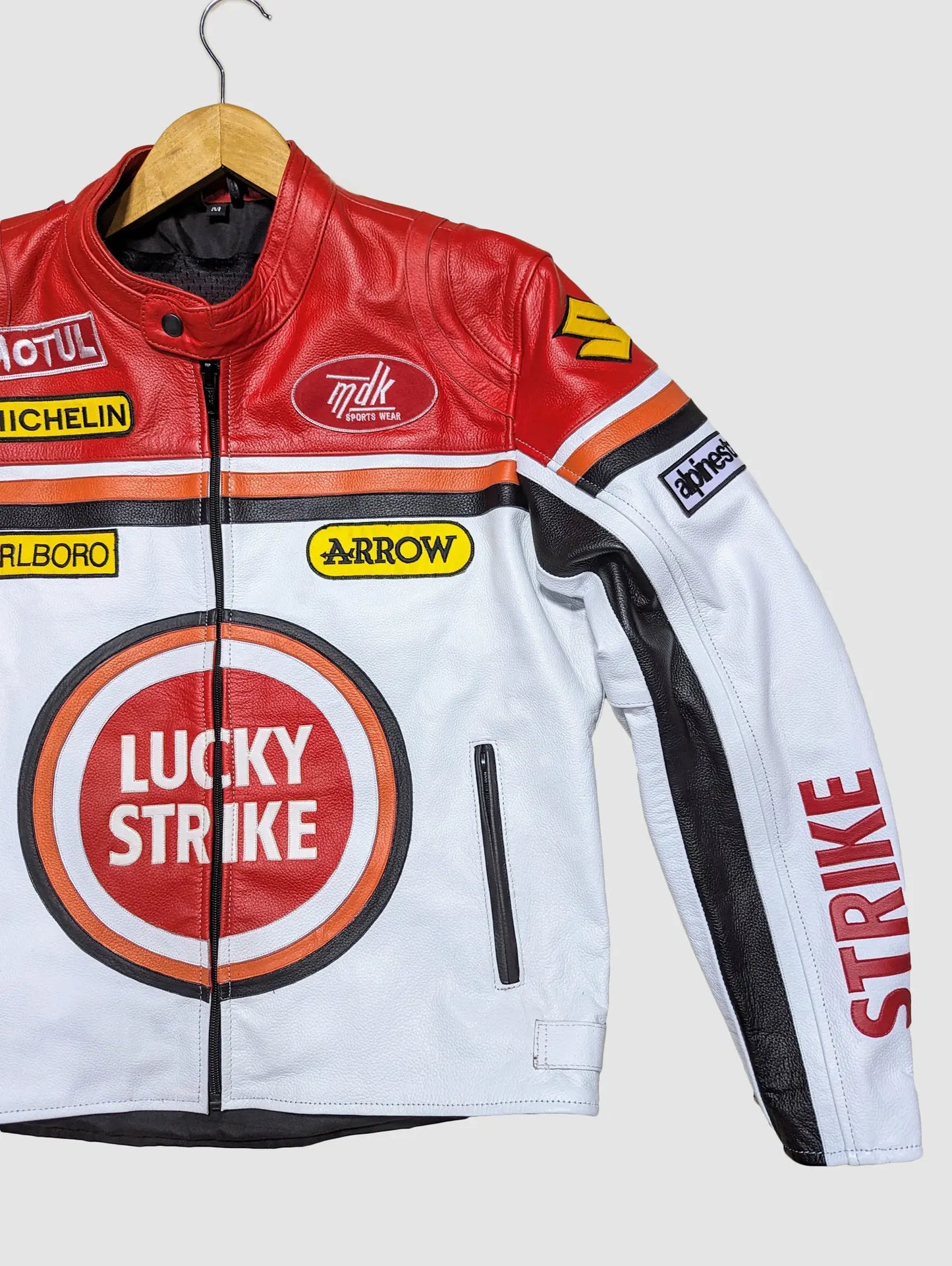 LUCKY STRIKE STREETWEAR LEATHER JACKET