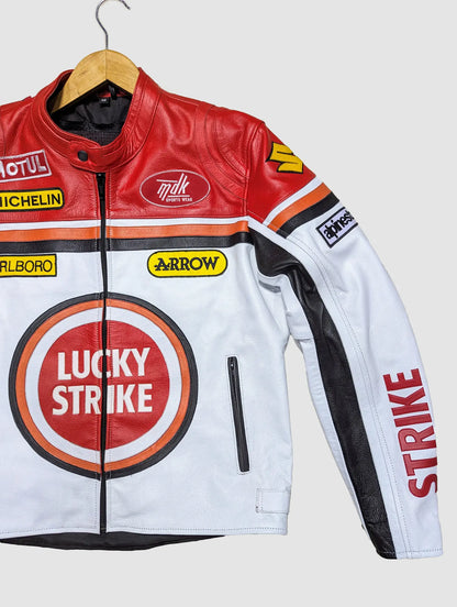 LUCKY STRIKE STREETWEAR LEATHER JACKET