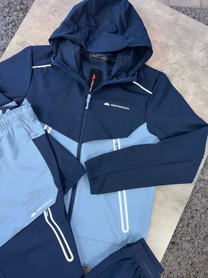 MONTERRAIN TRACKSUIT - NAVY/LIGHT BLUE