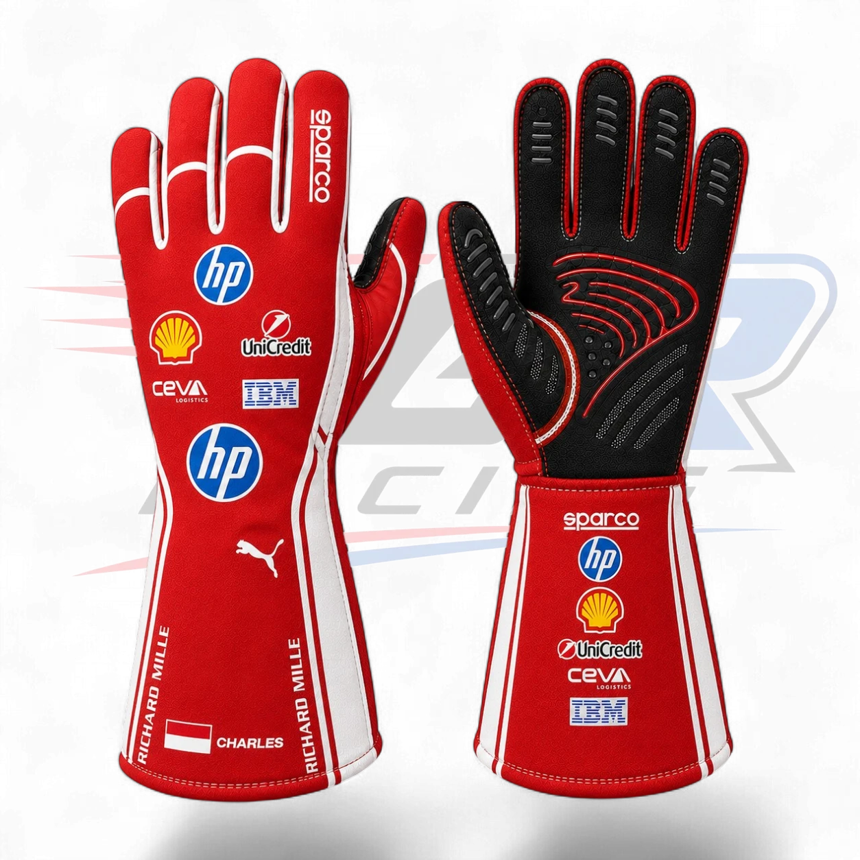 2026 Charles Leclerc Scuderia Ferrari HP F1 Replica Racing Gloves