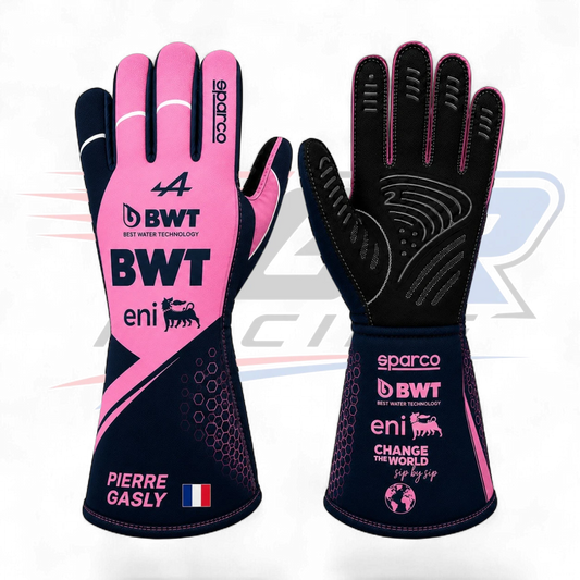 2026 Pierre Gasly BWT Alpine F1 Racing Gloves Replica