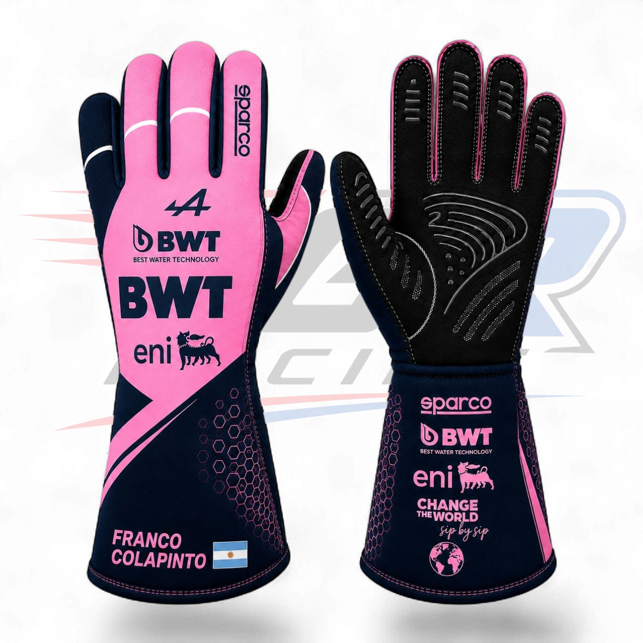 2026 Franco Colapinto BWT Alpine F1 Racing Gloves Replica