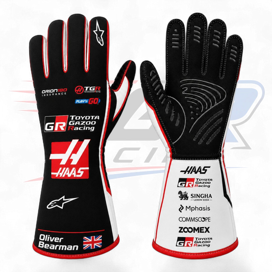 2026 Oliver Bearman Team HAAS F1 Racing Gloves Replica