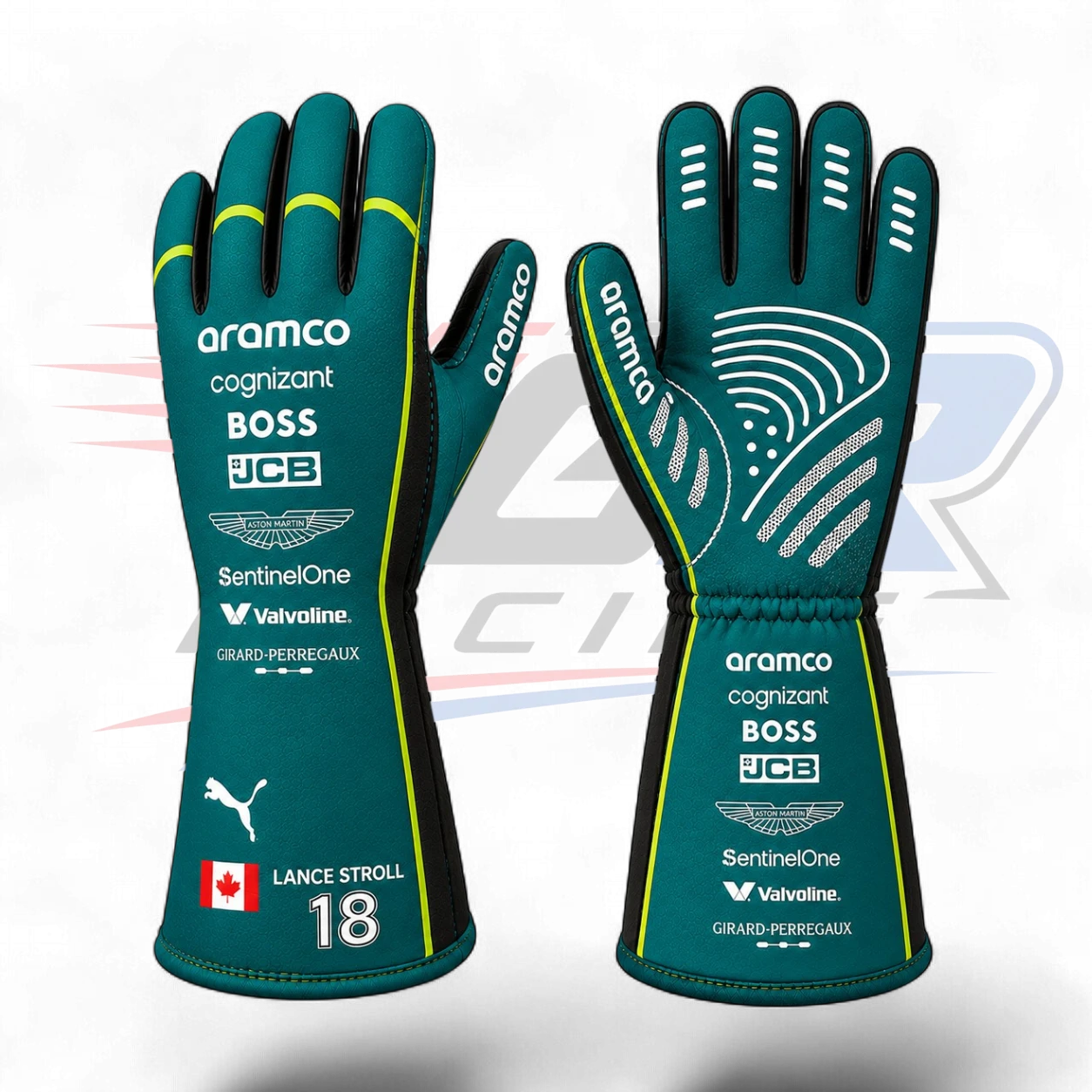 2026 Lance Stroll Team Aston Martin F1 Racing Gloves Replica