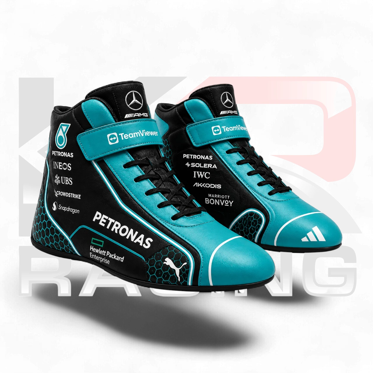 2026 George Russell Team Mercedes Replica F1 Racing Shoes