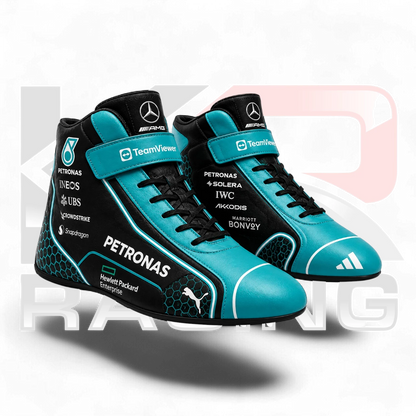 2026 George Russell Team Mercedes Replica F1 Racing Shoes
