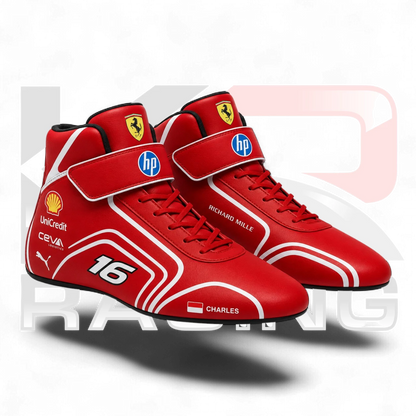 2026 Charles Leclerc Team Ferrari Replica F1 Racing Shoes