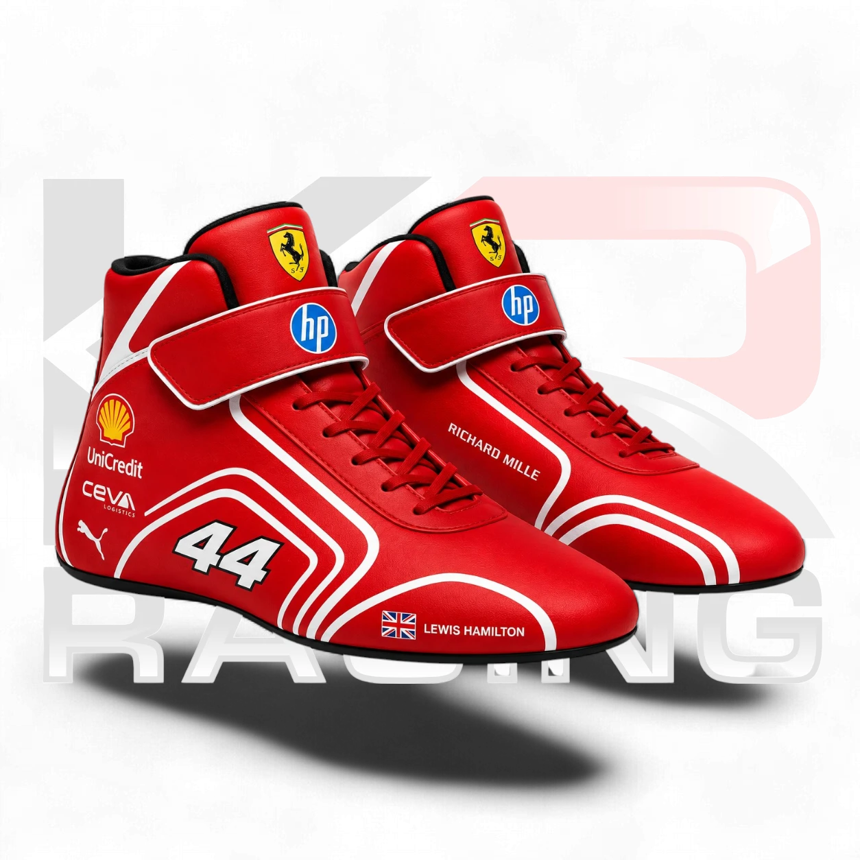 2026 Lewis Hamilton Team Ferrari Replica F1 Racing Shoes