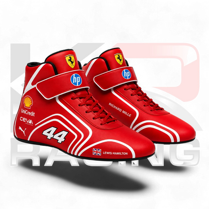 2026 Lewis Hamilton Team Ferrari Replica F1 Racing Shoes
