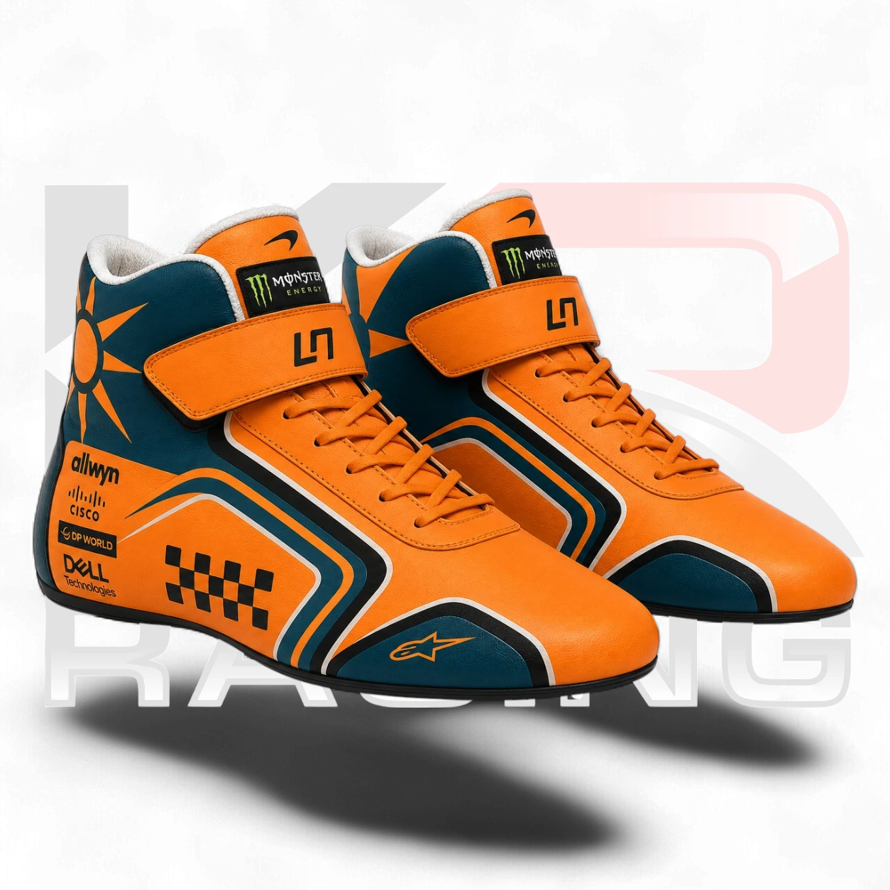 2026 Lando Norris Team McLaren Replica F1 Racing Shoes