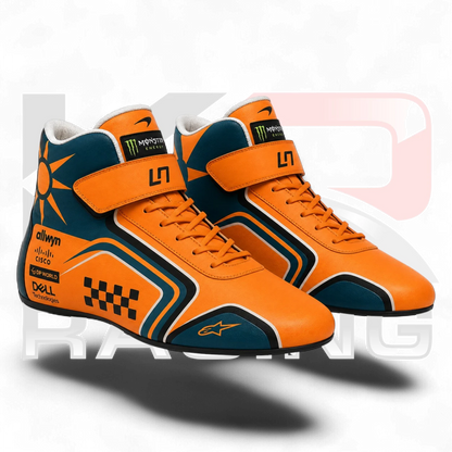 2026 Lando Norris Team McLaren Replica F1 Racing Shoes