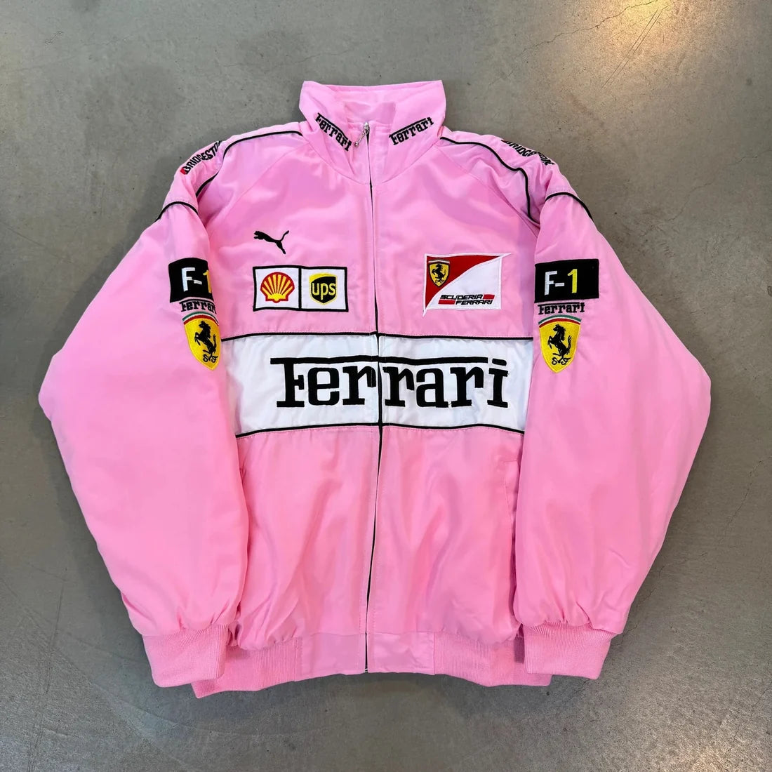 Ferrari F1 Vintage Racing Jacket - Pink