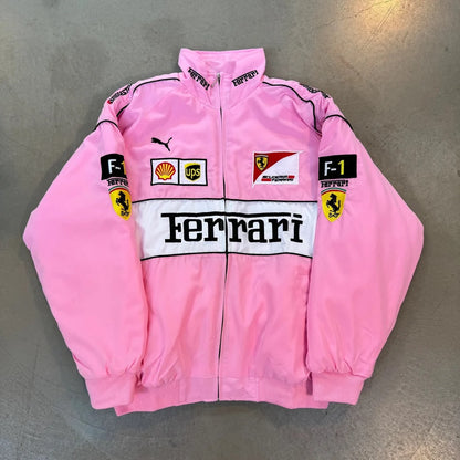 Ferrari F1 Vintage Racing Jacket - Pink