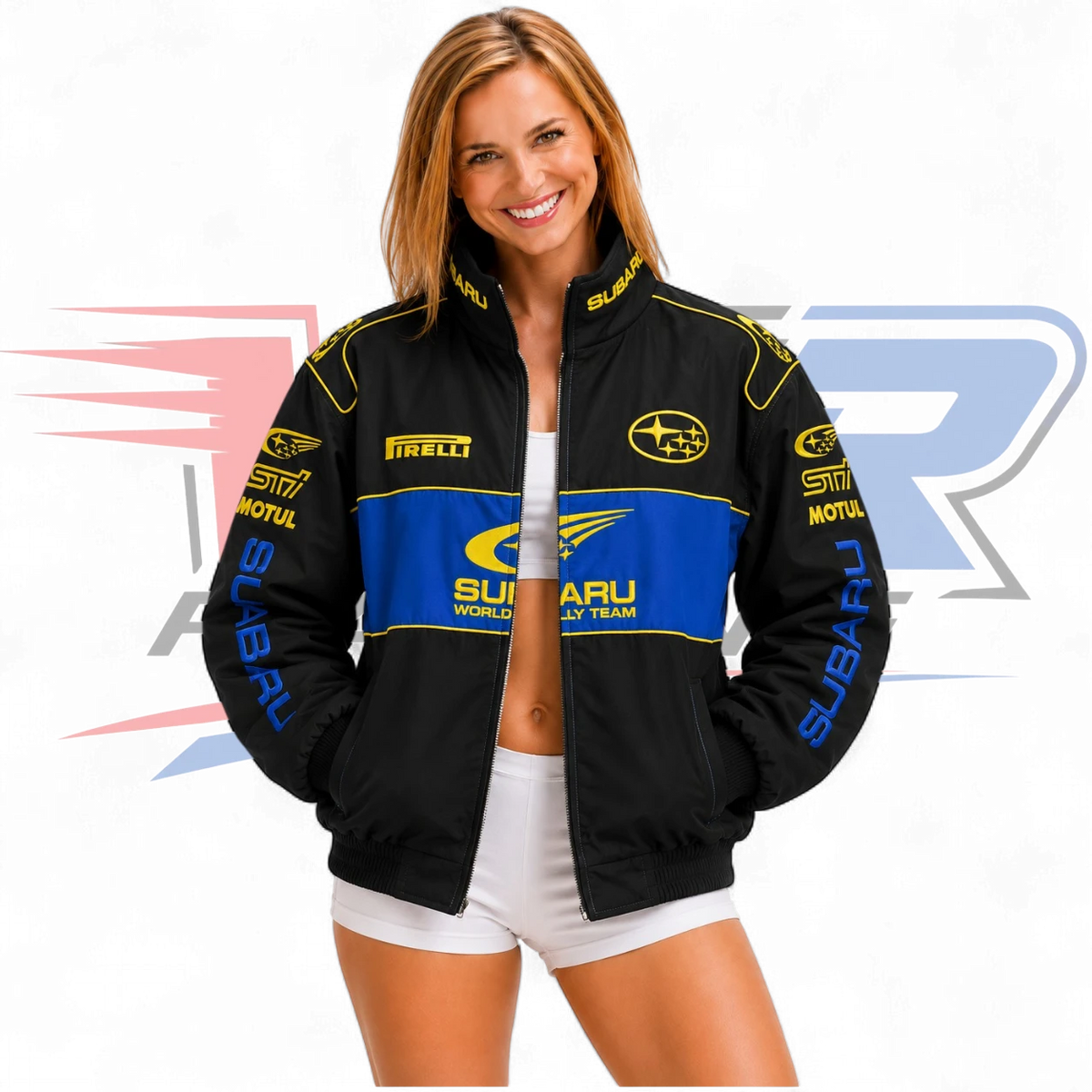Subaru Rally Vintage Racing Jacket – Black Edition