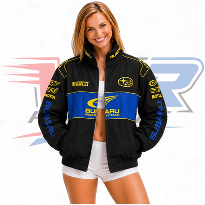 Subaru Rally Vintage Racing Jacket – Black Edition