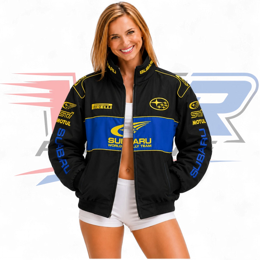 Subaru Rally Vintage Racing Jacket – Black Edition