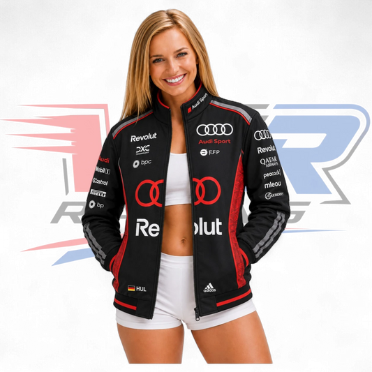 2026 F1 Vintage Style Team Audi Racing Jacket Black