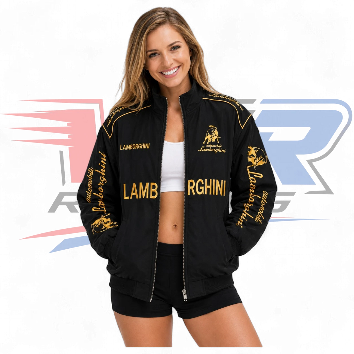 Lamborghini F1 Vintage Racing Jacket Black
