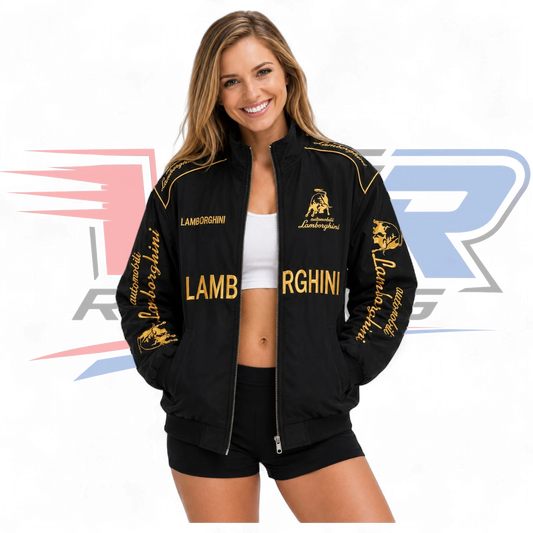 Lamborghini F1 Vintage Racing Jacket Black