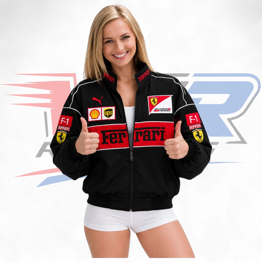 F1 Ferrari vintage jacket Black
