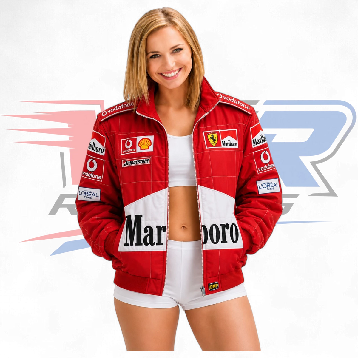 Marlboro F1 Vintage Jacket – Red / White