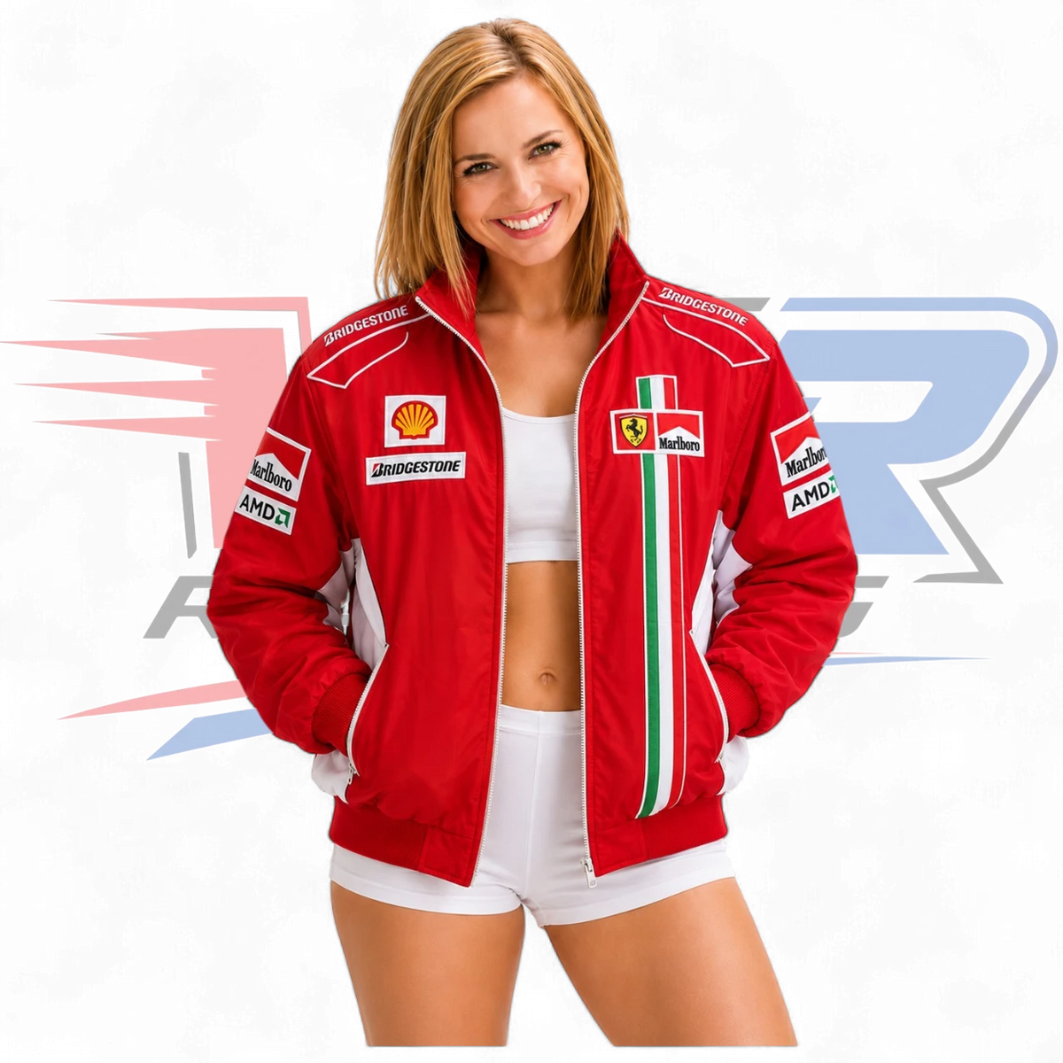 Ferrari Bridgestone F1 Vintage Jacket Red