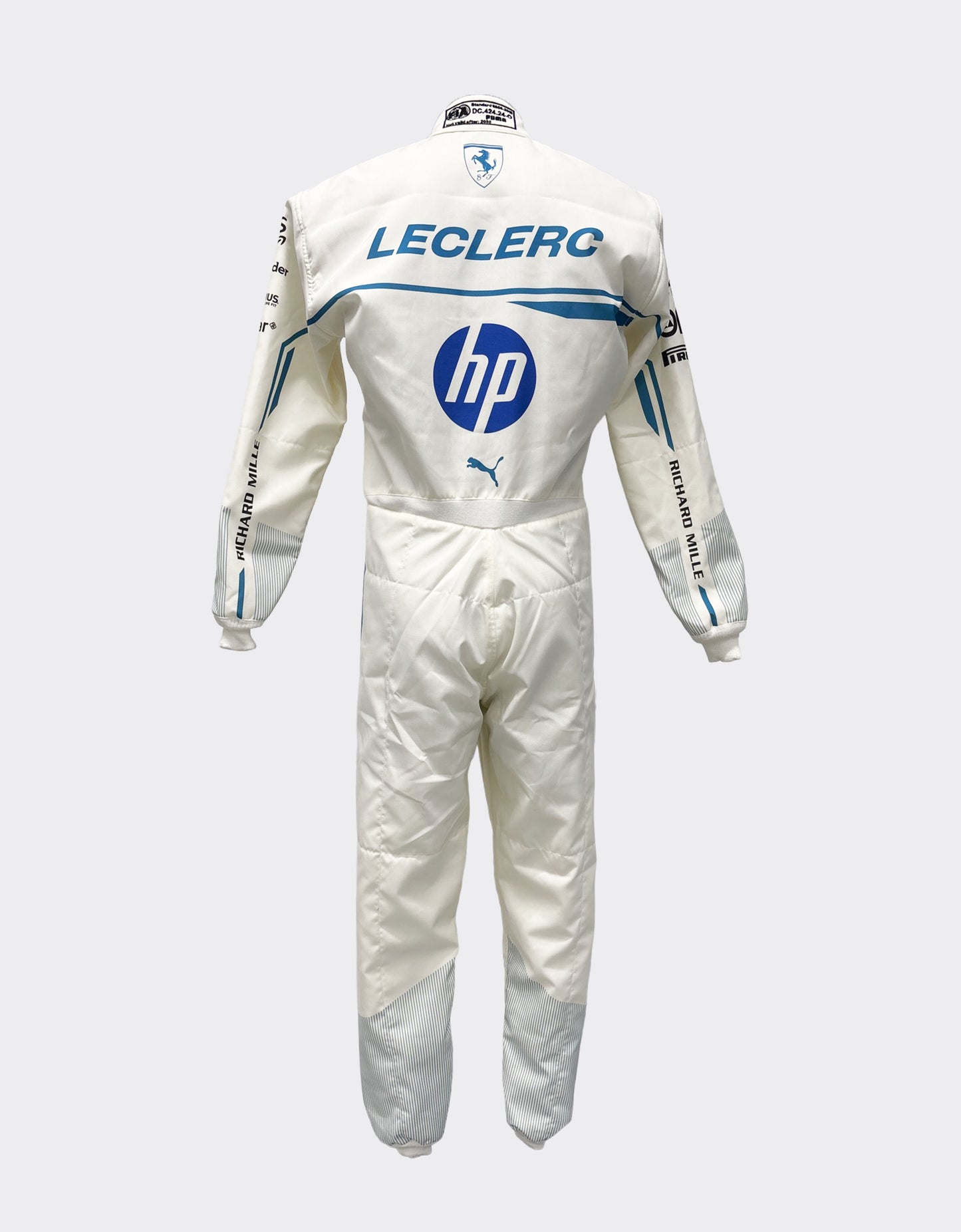 Charles Leclerc Puma racing suit for Scuderia Ferrari