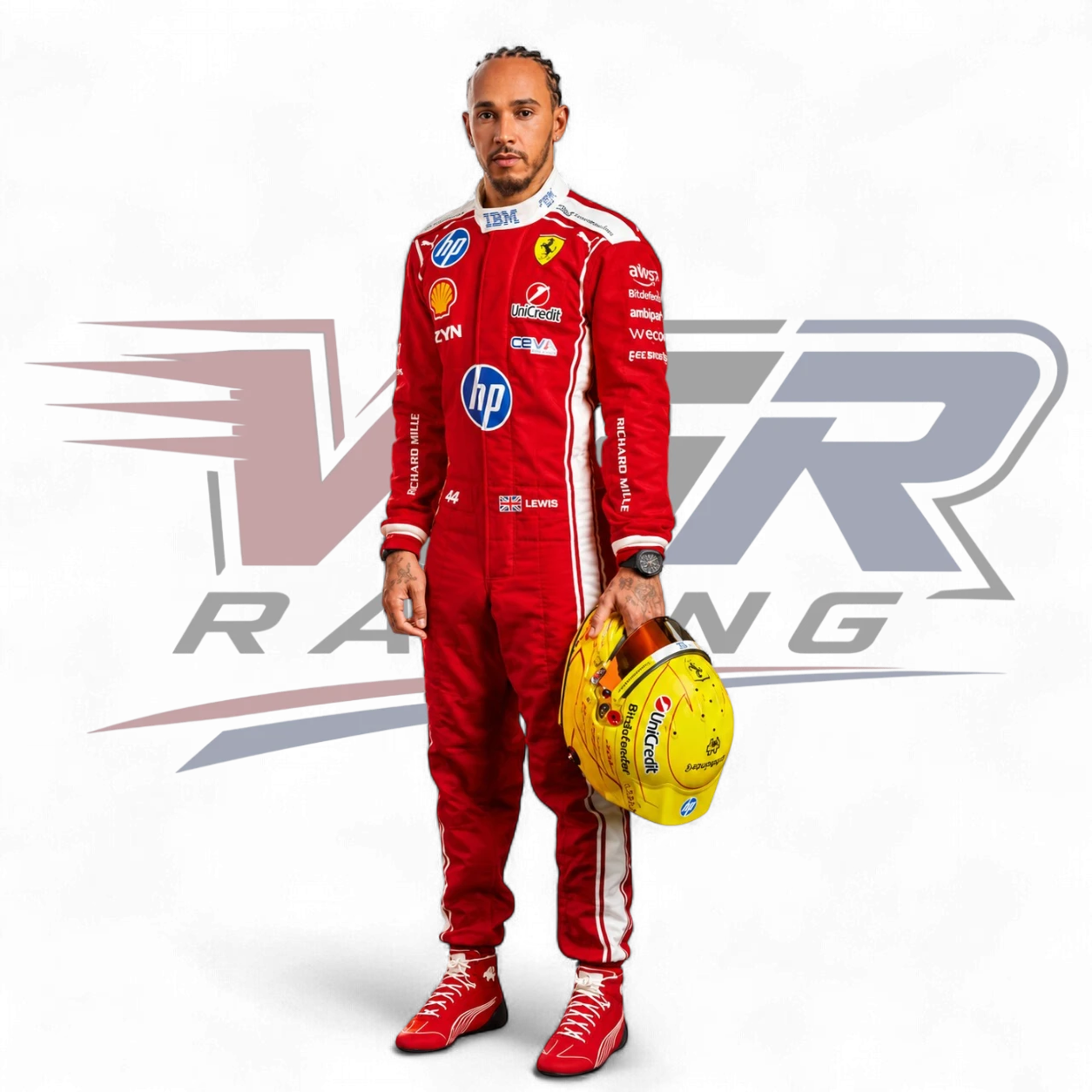 2026 Lewis Hamilton Scuderia Ferrari F1 Racing Suit