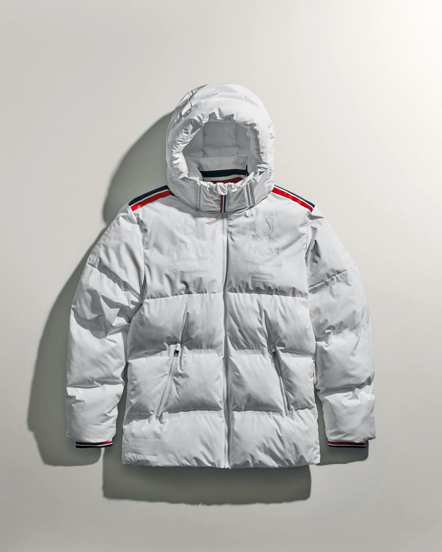 Men's 2024 Team Puffer Jacket White - Vintage Racegears