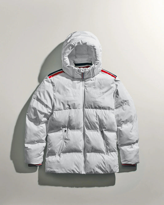 Men's 2024 Team Puffer Jacket White - Vintage Racegears