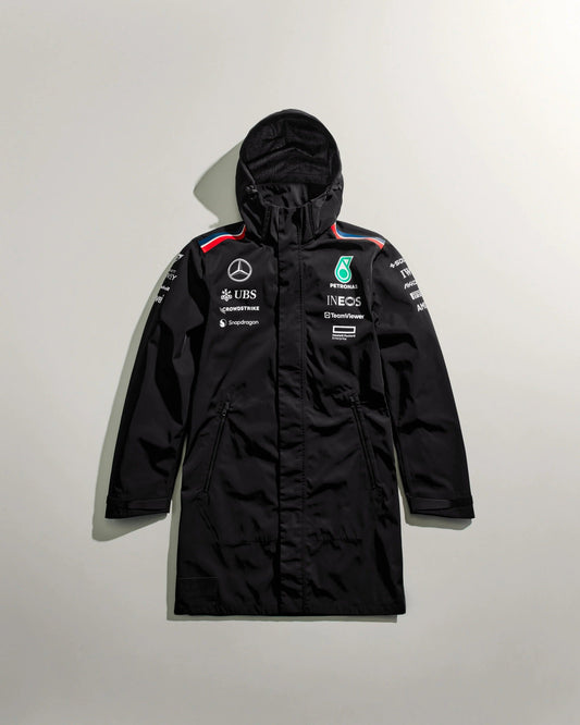 Men's 2024 Team Rain Jacket Black - Vintage Racegears