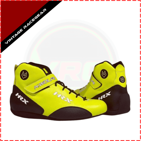 HRX Racing Shoes - Florescent - Black - Vintage Racegears