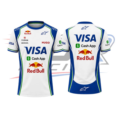 2026 F1 Team Visa Cash App Racing Team T-Shirt – White