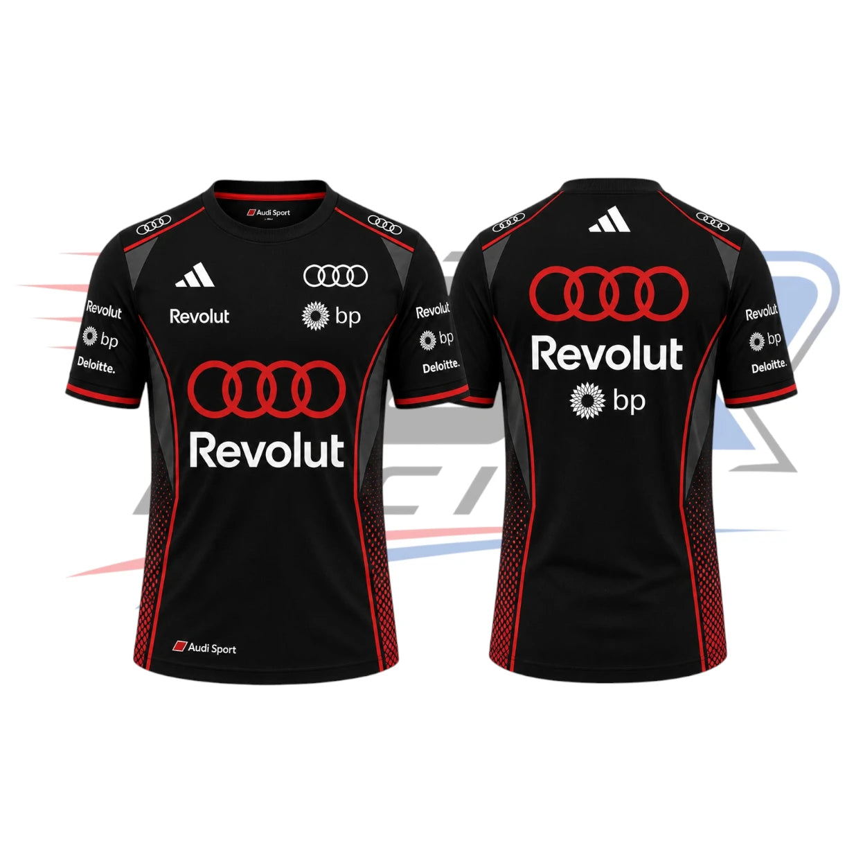 2026 F1 Team Audi Racing T-Shirt Black & Red